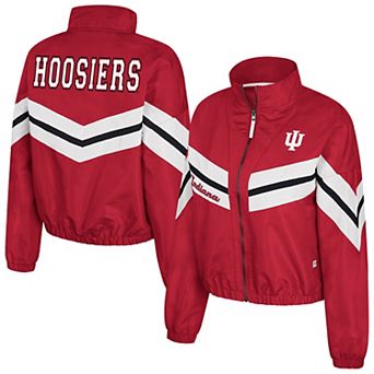 Women's Colosseum Crimson Indiana Hoosiers Thin Ice Full-Zip Windbreaker