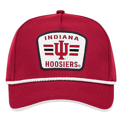 Men's Colosseum Crimson Indiana Hoosiers Hits the Road Podium Adjustable Hat