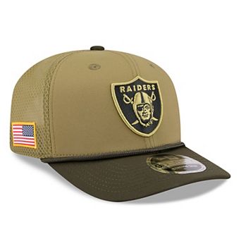 Men's New Era Green Las Vegas Raiders 2025 Salute to Service 9SEVENTY Adjustable Hat