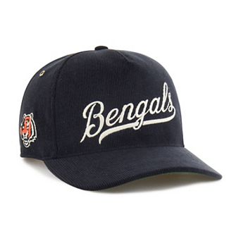 Men's '47 Black Cincinnati Bengals Golden Age Corduroy Hitch Adjustable Hat