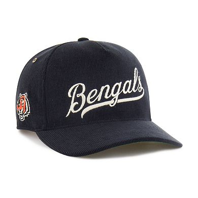 Men's '47 Black Cincinnati Bengals Golden Age Corduroy Hitch Adjustable Hat