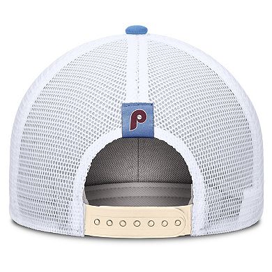 Men's Nike Natural Philadelphia Phillies Cooperstown Collection Dri-FIT Rise Trucker Adjustable Hat