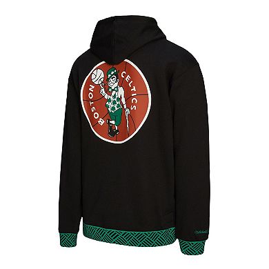 Unisex Mitchell & Ness Black Boston Celtics Vintage Heavyweight Hoodie
