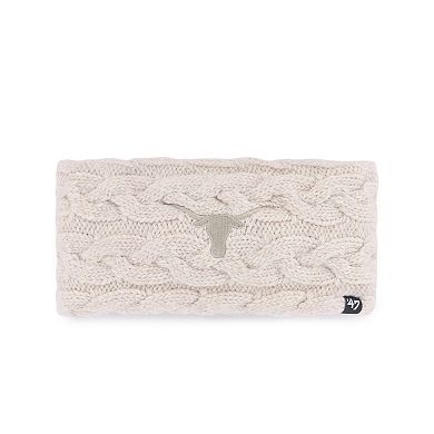 Women's '47 Natural Texas Longhorns Core & Inline Latte Knit Headband