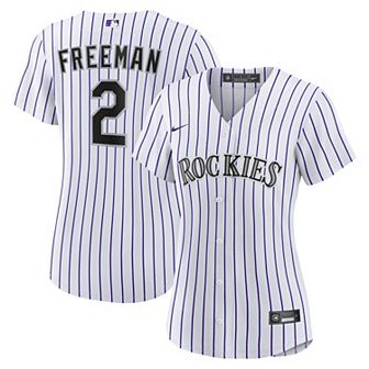 Women's Nike Tyler Freeman White Colorado Rockies Home Replica Jersey