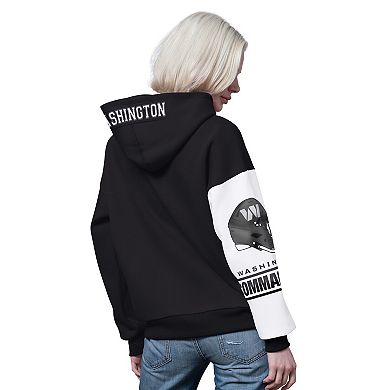 Women's Starter Black Washington Commanders 4th Down Full-Zip Hoodie