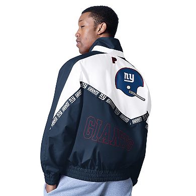Men's Pro Player White/Navy New York Giants Tape II Lightweight Full-Zip Jacket