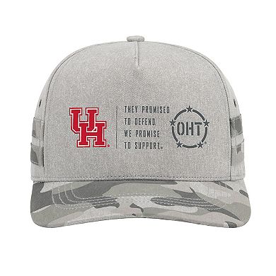Unisex Colosseum Gray Houston Cougars OHT Squad Podium Adjustable Hat