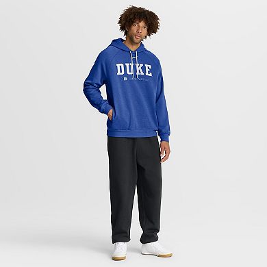 Men's Nike Royal Duke Blue Devils 2025 Courtside Basketball Practice Raglan Dri-FIT Hoodie