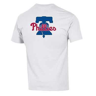 Men's Champion White Philadelphia Phillies 3-Hit Jersey T-Shirt