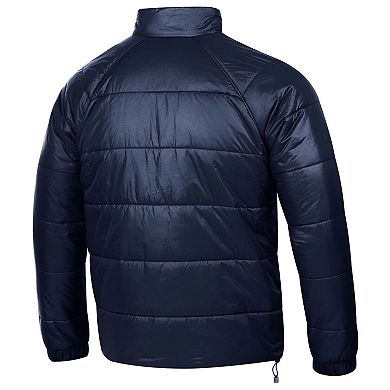 Men's Under Armour Navy Notre Dame Fighting Irish Hockey Leprechaun Storm Insulated Full-Zip Jacket