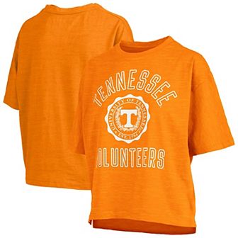 Women's Pressbox Tennessee Orange Tennessee Volunteers Motley Crew Bishop Waist Length Oversized T-Shirt
