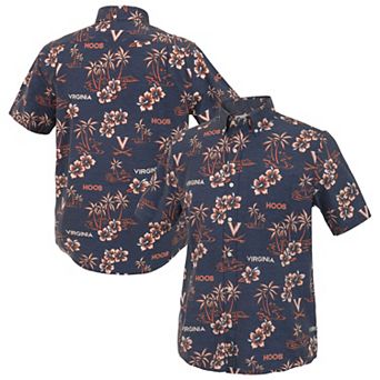 Men's Reyn Spooner Navy Virginia Cavaliers Kekai Classic Tri-Blend Button-Down Shirt