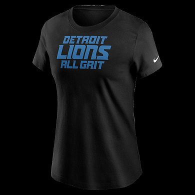 Women's Nike Black Detroit Lions Winning Dreams T-Shirt