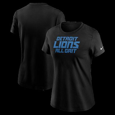 Women's Nike Black Detroit Lions Winning Dreams T-Shirt