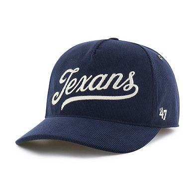 Men's '47 Navy Houston Texans Golden Age Corduroy Hitch Adjustable Hat