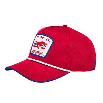 Men's Colosseum Red SMU Mustangs Hits the Road Podium Adjustable Hat