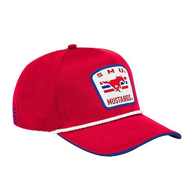 Men's Colosseum Red SMU Mustangs Hits the Road Podium Adjustable Hat
