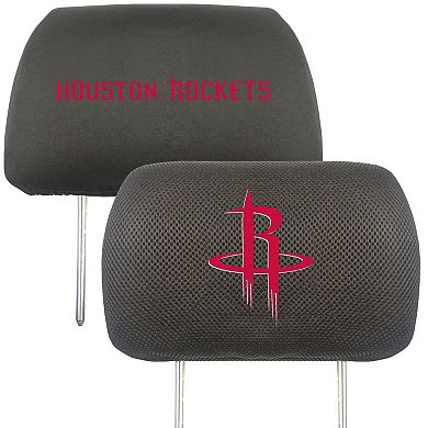 Logo Brands Houston Rockets Car Head Rest Cover