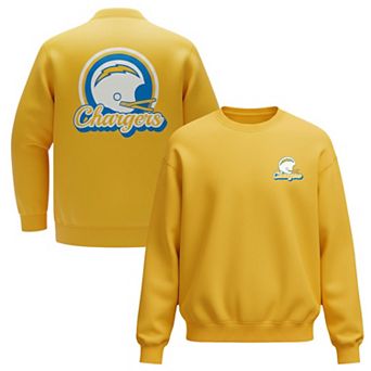 Unisex The Wild Collective Gold Los Angeles Chargers Charger Power Fleece Sweatshirt
