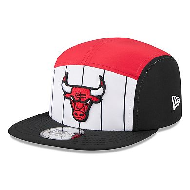 Men's New Era White/Black Chicago Bulls 2025 NBA Tip Off Camper Adjustable Hat