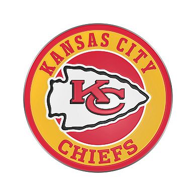 Logo Brands Kansas City Chiefs Embossed Color Auto Emblem