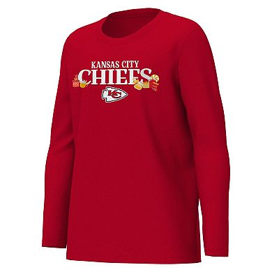 Youth Outerstuff Red Kansas City Chiefs Chestnut Holiday Sleep Set