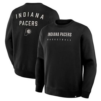 Men's Fanatics Black Indiana Pacers Crossover Collection Defensive Rotation Drill Premium Pullover Sweatshirt