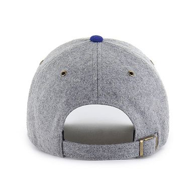 Men's '47 Gray/Royal Texas Rangers Golden Age Wool Clean Up Adjustable Hat