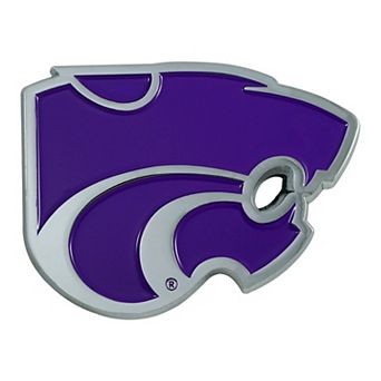 Logo Brands Kansas State Wildcats Embossed Color Auto Emblem