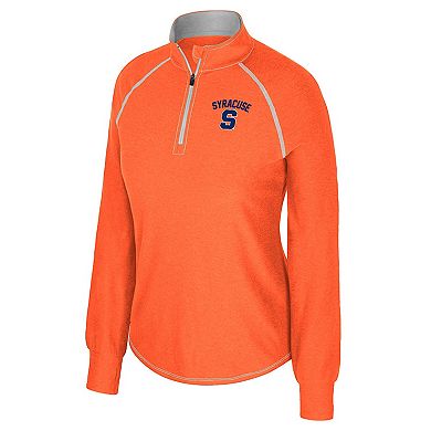 Women's Colosseum Orange Syracuse Orange Bikram Raglan Quarter-Zip Top