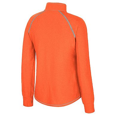Women's Colosseum Orange Syracuse Orange Bikram Raglan Quarter-Zip Top