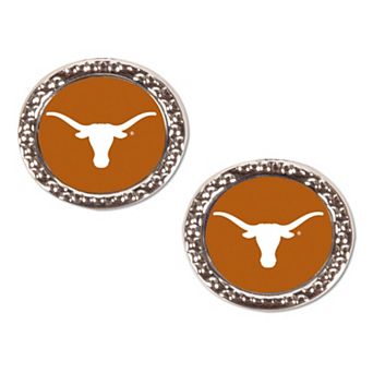 WinCraft Texas Longhorns Round Team Post Earring