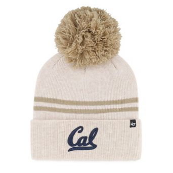 Women's '47 Natural Cal Bears Core & Inline Latte Cuffed Knit Hat with Pom