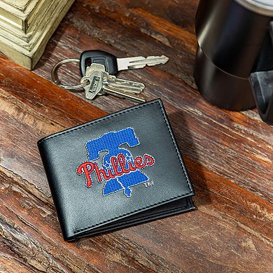 Philadelphia Phillies Synthetic Leather Embroidered Bifold Wallet