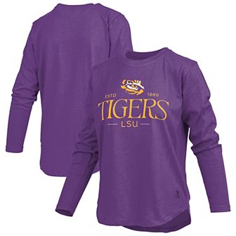 Women's Pressbox Purple LSU Tigers Silveron Long Sleeve T-Shirt