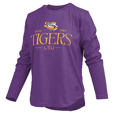Women's Pressbox Purple LSU Tigers Silveron Long Sleeve T-Shirt