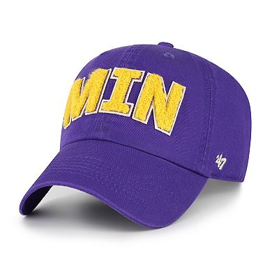 Women's '47 Purple Minnesota Vikings Zoey Clean Up Adjustable Hat