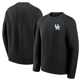 Men's Nike Black Kentucky Wildcats Tech Fleece Raglan Sweatshirt