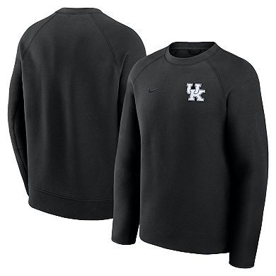 Men's Nike Black Kentucky Wildcats Tech Fleece Raglan Sweatshirt