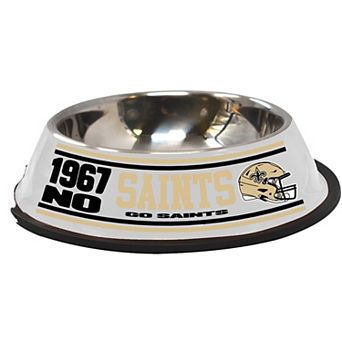 The Memory Company New Orleans Saints Stainless Steel Pet Bowl
