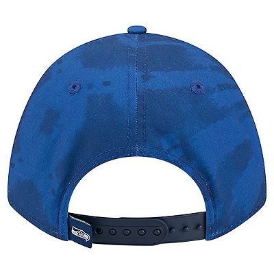 Men's New Era Blue Seattle Seahawks Tie Dye Fade 9Forty M-Crown A