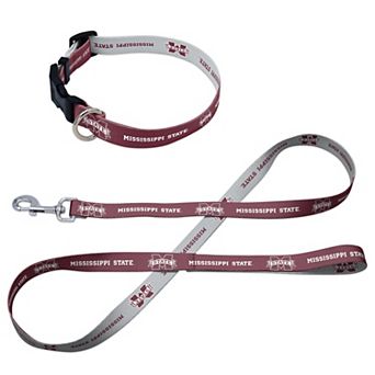 WinCraft Mississippi State Bulldogs Pet Leash and Collar Set