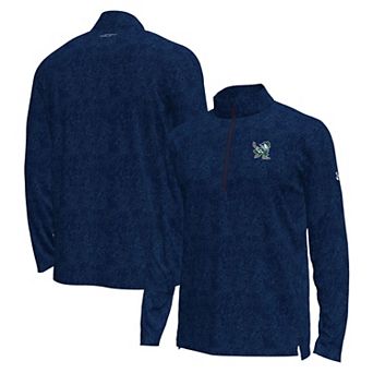 Men's Under Armour Navy Notre Dame Fighting Irish Hockey Leprechaun Tech Quarter-Zip Top
