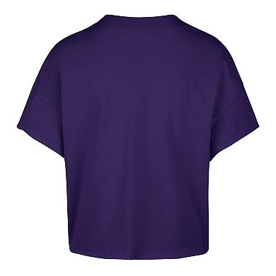Women's '47 Purple Phoenix Suns Elation Oversized Notch Neck T-Shirt