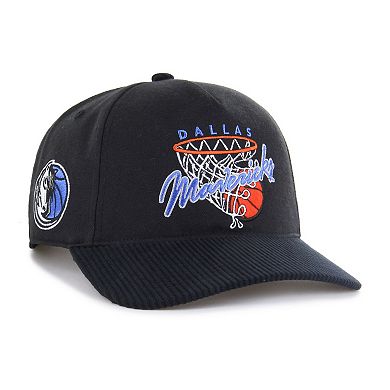 Men's '47 Black Dallas Mavericks Nothing But Net Hitch Adjustable Hat