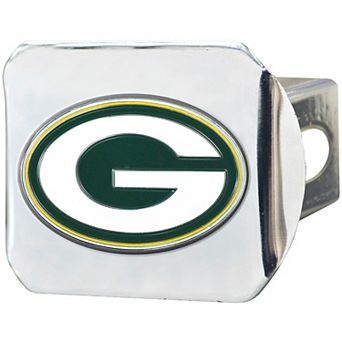 Logo Brands Green Bay Packers Color on Chrome Hitch Cover