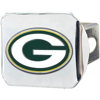 Logo Brands Green Bay Packers Color on Chrome Hitch Cover