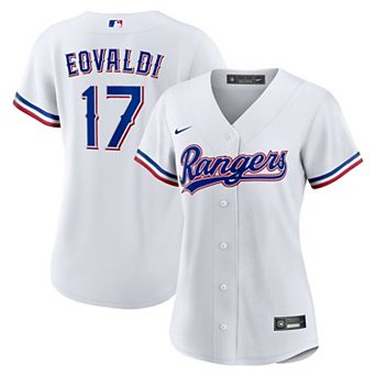 Women's Nike Nathan Eovaldi White Texas Rangers Home Replica Jersey