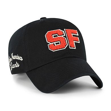 Women's '47 Black San Francisco Giants Zoey Clean Up Adjustable Hat